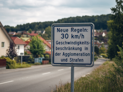 Neue regeln 30 km/h: limitations de vitesse en agglomération et amendes