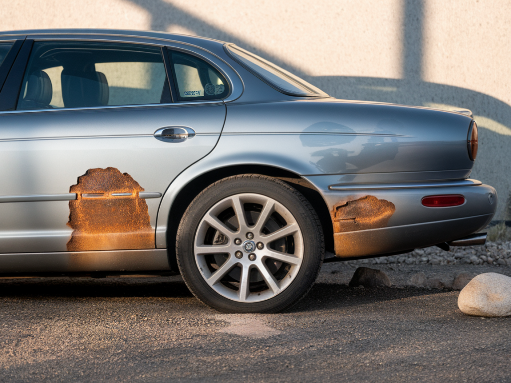 was sind die fünf typischen roststellen beim jaguar xf und wie prüfe ich sie vor dem kauf